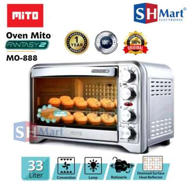 MITO OVEN LISTRIK FANTASY 2 MITO MO-888 KAPASITAS 33 LITER MO888 VERSI 2 GARANSI RESMI (MEDAN) STAIN
