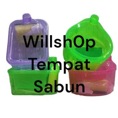 Tempat Sabun Bulat dan Kotak + Spons Cuci Piring (2in1) Dispenser Sabun Cair Botol Soap Pump Wadah S