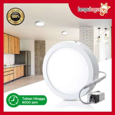 Lampu Downlight LED Panel Lampu Panel LED Outbow Bulat 6 Watt White