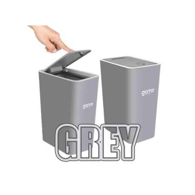 Goto Hygin Tempat Tong Sampah Dapur Kamar Mandi Tutup Mini Aesthetic BIG GREY