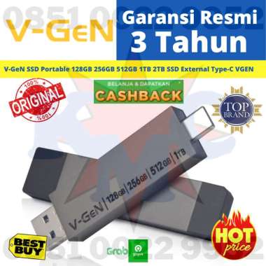 SSD Portable V-GeN Platinum SSD External USB 3.2 Type-C 256GB