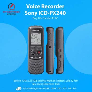 Sony ICD-PX240 Voice Digital Recorder - Alat Perekam Suara