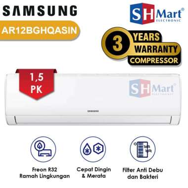AC SAMSUNG 1,5 PK STANDART AR12BGHQASINSE AR12BGH FREON R32 GARANSI RESMI (MEDAN)