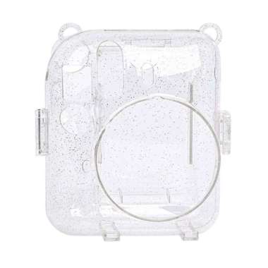 INSTAXSHOP Hardcase Glitter with Pocket Foto Fujifilm Instax Mini 12 TRANSPARAN