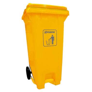 Krisbow Dust Bin Tempat Sampah Outdoor Pedal Tutup 240 Ltr
