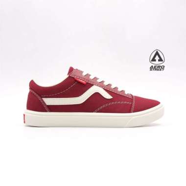 Aerostreet Massive Low Sepatu Sneakers Unisex - Maroon 21AA30 38 Maroon