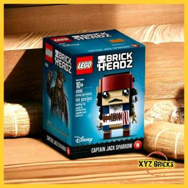 LEGO 41593 BrickHeadz Captain Jack Sparrow Mainan Blok & Puzzle Multicolor