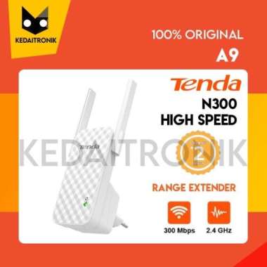 Range Extender/ Repeater TENDA A9 Penguat Signal Wifi OEM TPLINK White