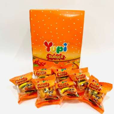 Yupi Mini Burger Permen Jelly [12 pcs/ Box]