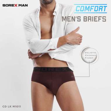 (3 PCS) Sorex Man Celana Dalam Segitiga Super Soft Brief CD LK 1011 M