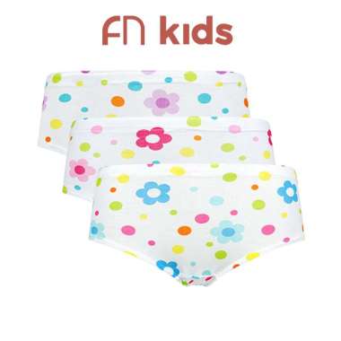 Nathalie Kids NTK 2051 Midi Panties Chiara Set Celana Dalam Anak Perempuan - White