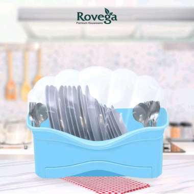 Rovega Rak Piring Plastik Premium Shella Food Grade SDR-800BL Blue