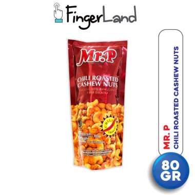 MR. P Chili Roasted Cashew Nuts 80 gram Kacang Mede Panggang Balado
