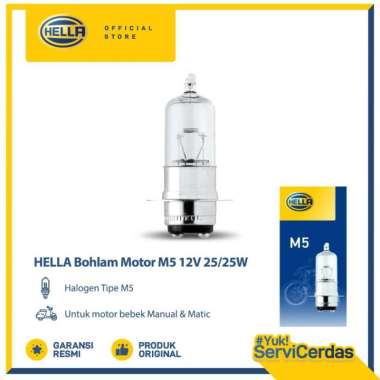 Hella Bohlam Motor M5 12V 25/25W P15d-25-1