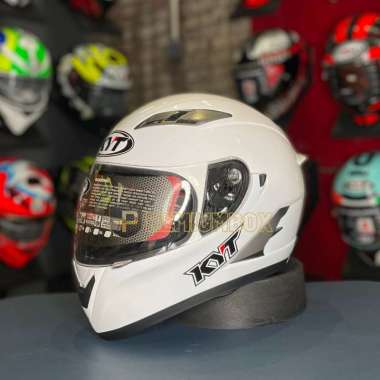 KYT Falcon 2 Solid Helm Full Face - White L Multicolor