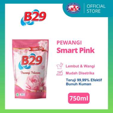 B29 Pewangi Pakaian 750ml Refill - Fabric Care Lembut 002 Pink