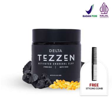 Tezzen Delta Activated Charcoal Clay Pomade