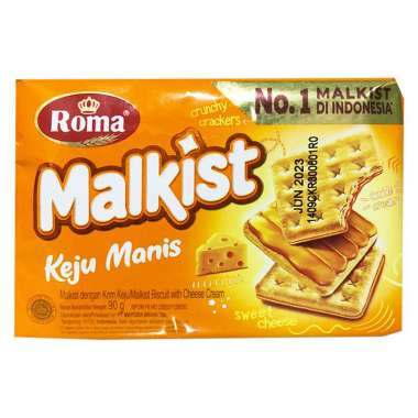 Promo Harga Roma Malkist Keju Manis 115 gr - Blibli