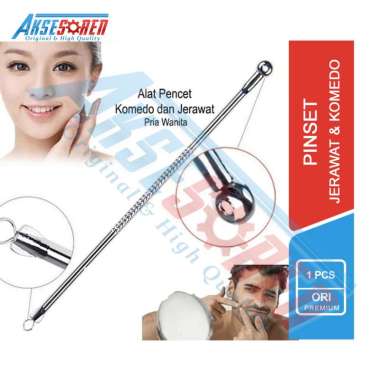 Pinset Jepit Jerawat Aksesoren / Alat Penjepit Pembersih Wajah / Cabut Komedo