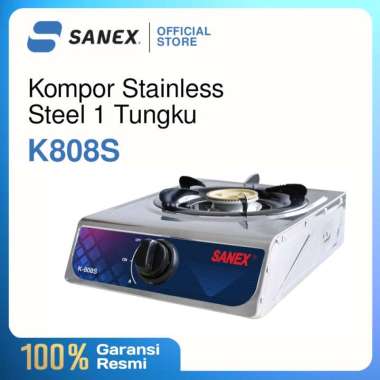 Sanex K 808S Kompor Gas [1 Tungku] BIRU METALIC