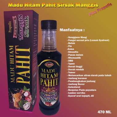 Madu Hitam pahit Sirsak-manggis