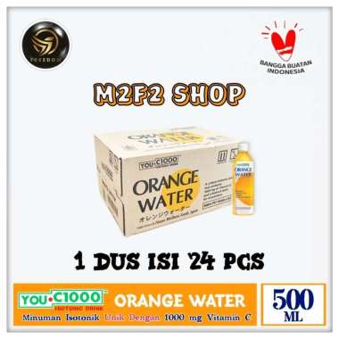 You C1000 | C 1000 Minuman Isotonik Drink Orange Water Pet - 500 ml (Kemasan Karton)