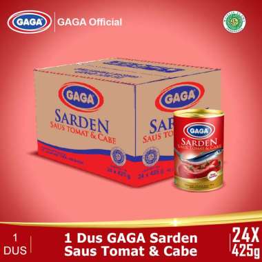 GAGA Sarden Tomato Chili 425g (1 dus = 24 pcs)