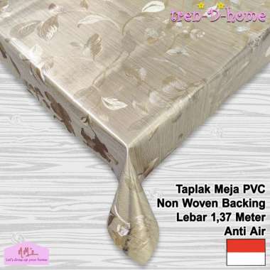 Tren-D-home - Taplak meja makan modern kulkas ruang tamu plastik pvc meteran elegan anti air minyak 