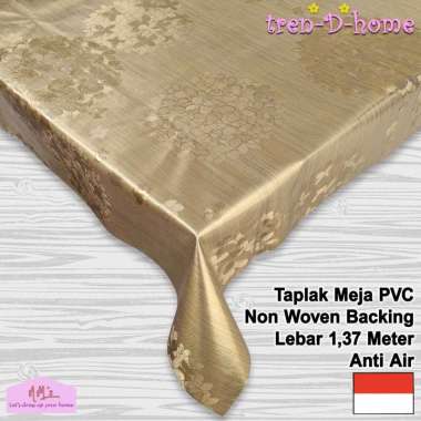 Tren-D-home - Taplak meja makan modern kulkas ruang tamu plastik pvc meteran elegan anti air minyak