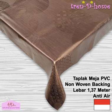 Tren-D-home - Taplak meja makan modern kulkas ruang tamu plastik pvc meteran elegan anti air minyak 