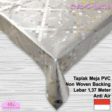 Tren-D-home - Taplak meja makan modern kulkas ruang tamu plastik pvc meteran elegan anti air minyak