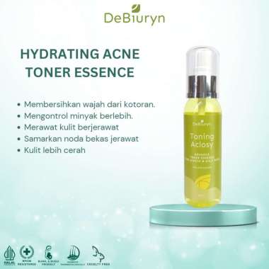DeBiuryn Hydrating Toner Kulit Jerawat Bruntusan Berminyak Toning Aclosy AHA Acne or Oily Skin 100ml