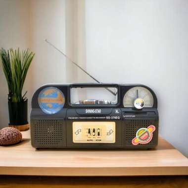 Radio FM AM Portable Radio Tape Pemutar Kaset Pita Cassette Player