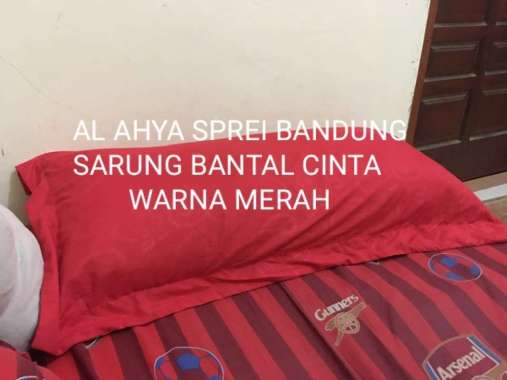SARUNG BANTAL CINTA POLOS - BAROKAH 29 WARNA - 1 pcs 45x95 Merah