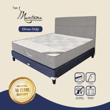 American Pillo Montana Divan Only (Bukan SPRINGBED) 120 x 200 Grey Kota Surabaya