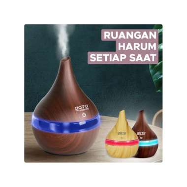 Goto Humion Humidifier Diffuser Aroma Terapi Essential Oil Pelembab Dark Wood