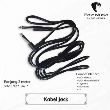 Kabel Jack Gitar Elektrik/Listrik Panjang 3 Meter