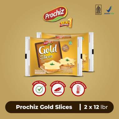 Keju PROCHIZ Gold Slices 12's Double Pack