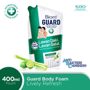 Promo Harga Biore Guard Body Foam Lively Refresh 450 ml - Blibli
