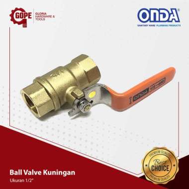 STOP KRAN KUNINGAN ONDA 1/2"