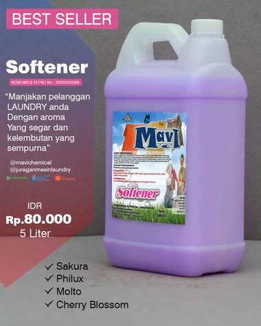 Softener Laundry Aroma Molto Biru