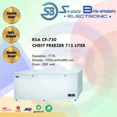 RSA CF-750 CHEST FREEZER 715 LITER (NEW) (KHUSUS BANDUNG)