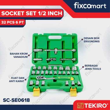 Tekiro Socket Set 32 Pcs 1/2 Inch / Tekiro Tool Box