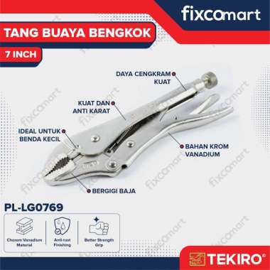 Tekiro Tang Buaya Bengkok 7 Inch / Tang Jepit