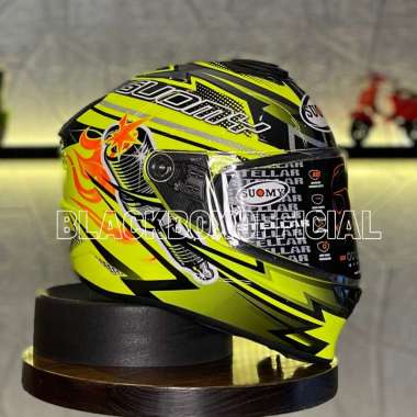 Suomy Stellar Boost Yellow Helm Full Face M Multicolor