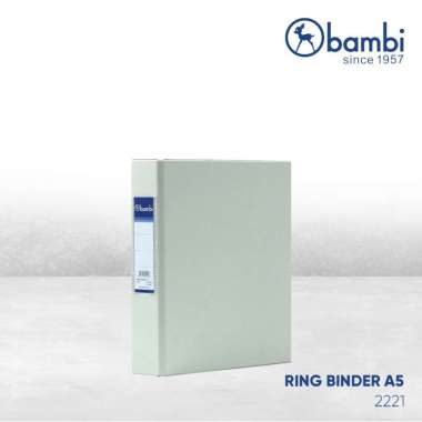 Bambi 2 Ring Binder 2221 - A5 Photocard/Namecard/Presentation/Album Grey