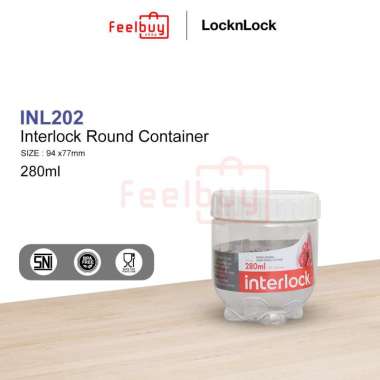LOCK&LOCK INL202W Interlock Toples - White Cap [280 mL] Natural