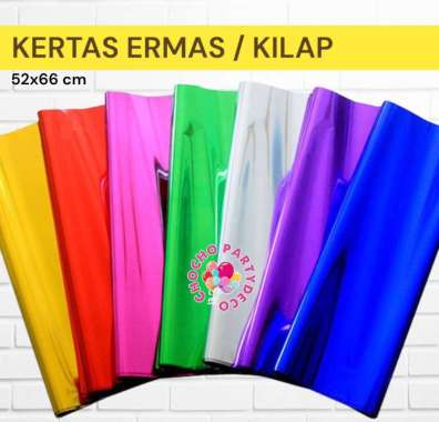 (1pc) Kertas Ermes - kertas ermas - kertas hermas - kertas hermes - kertas kilap Gold
