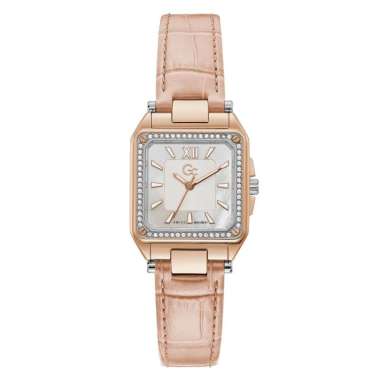 GC Y85005L1MF - GC Couture Square Mid Size Nude Leather Ladies Watch Original