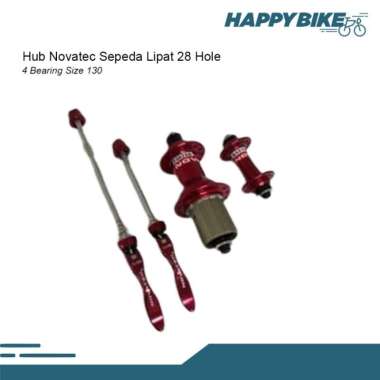 Hub Novatec Non Disc Sepeda Lipat 28 Hole Gold